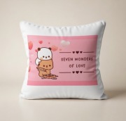 Dudu i Bubu słodki uroczy prezent dla dziewczyny niej kobiety poduszka