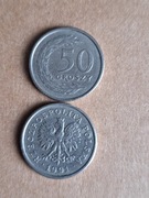 50gr 1991r z obiegu . Ładne 