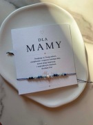 Bransoletka DLA MAMY dzień matki perełka perła szafir angelit lapis lazuli