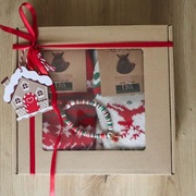 Zestaw Prezentowy Święta. Skarpety Alpaka 35-38. Pudełko prezentowe. 