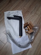 Bateria umywalkowa stojąca REA Luppo czarna