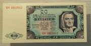 Banknot 20 zł 1948r seria HW UNC 