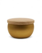 Świeca z wosku pszczelego w słoiku 120ml złota Zielony Świecownik