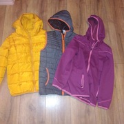 Kurtka 2 szt  + kamizelka róż. 134-140