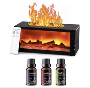 Kominek LED z Efektem Płomienia