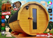 SAUNA Ogrodowa 300cm + GRATIS Beczka 500L + Akcesoria = Wycena
