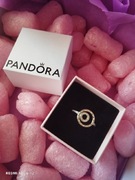 NOWY Pierścionek zaręczynowy serce srebrny pandora srebro 925 z kamieniami