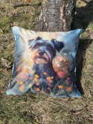 Poszewka, poduszka terier sznaucer  pies 40x40 prezenturodziny