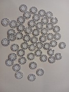 Guziki ozdobne z cyrkoniami 12 mm 10 szr