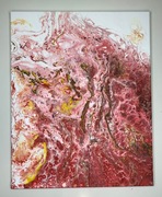 Obraz abstrakcja pouring akryl