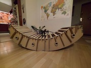 Eko leżaczek bujaczek autorski z kartonu