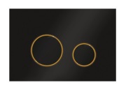 Przycisk Ravak WC CIRCLE czarno-złoty GPX2240109