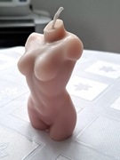 Świeczka , sylwetka kobiety 9 cm, hand made.