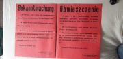 Stare obwieszczenie