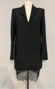 sukienka blazer Zara z koronką
