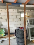 Okno z demontażu złoty dąb balkonowe lewe 88x225 