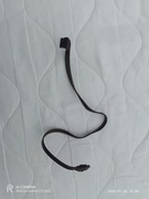 Kabel SATA czarny 50cm prosty–kątowy sprawny PC HDD SSD