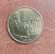 moneta 2 zł - 150 lecie narodzin przemysłu naftowego i gazowniczego
