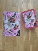 Castorland Puzzle 500 Pup in Pink Flowers / Szczenię w różowych kwiatach