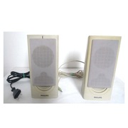 Vintage głośniki komputerowe Philips MMS221/00C 2.0 2x1,5W Rms Bass Reflex
