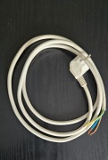 Przewód Kabel z wtyczką 3x1,6mm Biały 1,8m