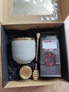 MINI BOX zestaw prezentowy K&H dla Niego Duży Kubek Szary ze złotem prezent