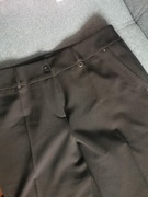 Eleganckie czarne spodnie z wysokim stanem w kant Laster PL