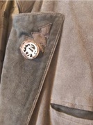 Elegancka skórzana marynarka myśliwska damska L.