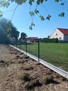 KOMPLETNE OGRODZENIE PANELOWE 3D 153/4 SŁUPEK 220CM +OBEJMY + PODMURÓWKA