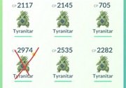 Tyranitar Pokemon Go (trade)