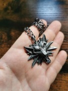 Srebrny medalion wilka z Wiedźmina (The Witcher)