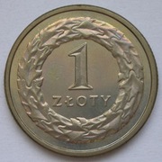 Polska 1 złoty 1995 -  bb - ys  - stan 1/2
