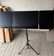 Szeroki Statyw pod Nuty Orkiestrowy Rozkładany 3-strony Nowy 