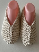 Ciepłe kapcie roz. 39-40, handmade, homeoffice