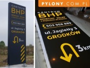 Pylon kierunkowy / totem / baner  LED  4 metrowy 