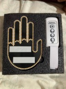 Ręka LED na szybę samochodu Środkowy palec