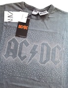 Zara koszulka longsleeve AC/DC ze zdobieniem strass 11 12 lat