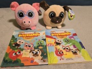 Gang Bystrzaków, 2 nieużywane maskotki i 2 książeczki