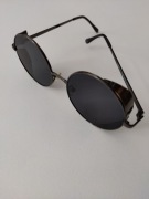 Okulary przeciwsłoneczne Asos Design lenonki zabudowane brzegi steampunk