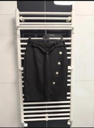 Klasyczna elegancka spódniczka czarna Szachownica S 36