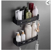 Zestaw dwóch półek kuchennych lub łazienkowych