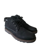 Cleve Super Buty Zimowe Męskie Skórzane Ocieplane Czarne r. 45 + gratis