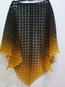 Chusta szydełkowa *Słonecznik* , szal, komin