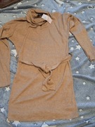 Piękna włoska sukienka/tunika sweterkowa z golfem 36