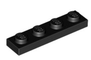 LEGO 2x3710 plate Black 1x4 używane