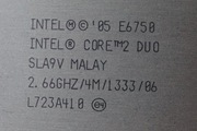 Procesor Intel Core 2 Duo E6750 2.66GHz 1333FSB 4MB Cache LGA775 65nm SLA9V