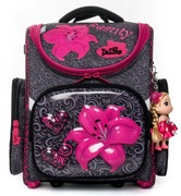 Modny tornister Delune dla dziewczynki kwiaty klasy 1-3 + worek sportowy