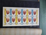 WIZYTA PAPIEŻA JANA PAWŁA II W POLSCE 1987 + KLASER NA ZNACZKI PRL 22x30cm 