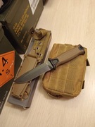 turystyczny zestaw nóż i torba survivalowa EDC.