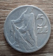 Rybak wąska ósemka 1958 5 złoty